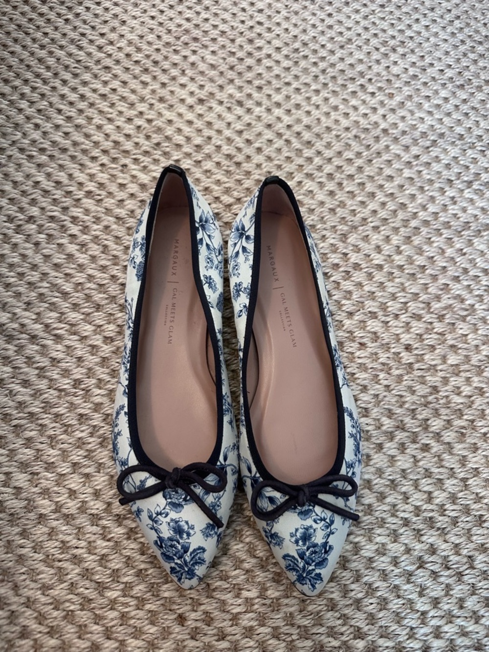 EUC Margaux x Gal Meets Glam Toile Ballet Flats size 38.5